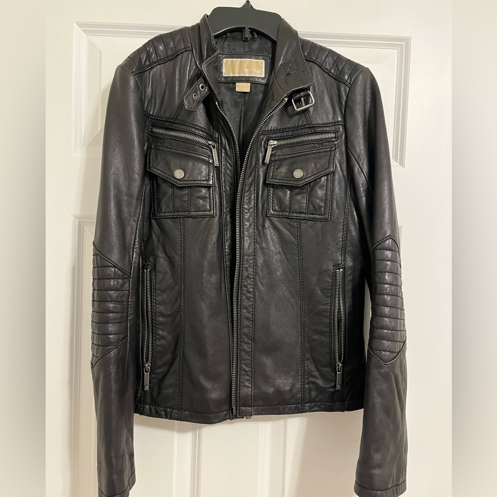 Leather jacket MICHAEL Michael Kors